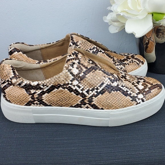 J Slides Shoes Jslides Luv Slip On Snake Skin Sneakers Poshmark
